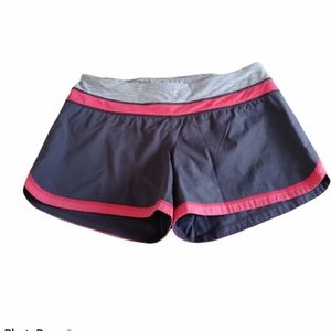 lululemon athletica Gray Shorts with Pink Trim